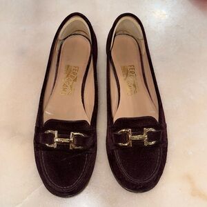 Ferragamo suede loafers